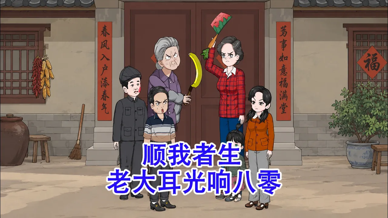 老太耳光响八零,顺我者生