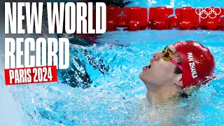 A new WORLD RECORD! 🥇🇨🇳 | 100m Freestyle Final | Paris 2024
