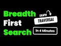 BFS Graph Traversal Explained Breadth First Search in 4 Minutes Data Structures Algorithms