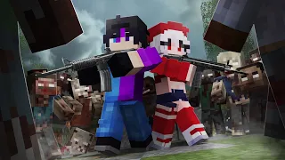 ESCAPAMOS DE UN APOCALIPSIS ZOMBI EN MINECRAFT | Zombie Apocalypse Mod Minecraft
