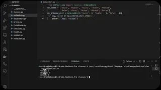 Week 8 Lesson 3 - Python Collection Module