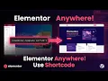 How to display Elementor pages sections or saved templates anywhere with a shortcode