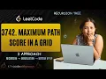 Maximum Path Score in a Grid Leetcode 3742 DP Recursion Memoization Bottom up Grid