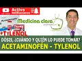 ACETAMINOFEN ANALGESICO utilizado ESTADOS UNIDOS USA Y CANADA COMO USARLO Medicina Clara