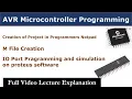 AVR Input Output Programming