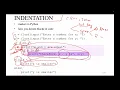 Python Programming Lecture 05 Indentation