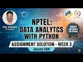 NPTEL Data Analytics with Python Week 3 Assignment Solution Jan 2026 Higher Accuracy