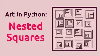 Generative art in Python Nested Squares
