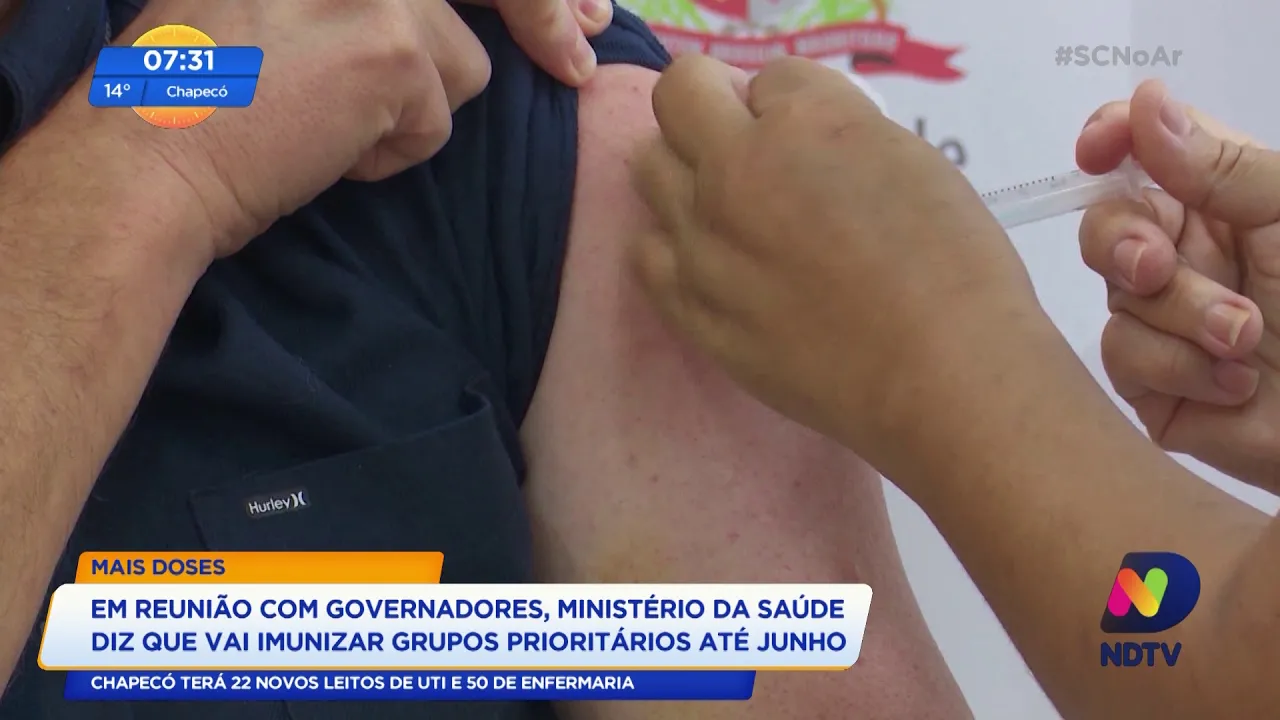 SC deve receber nova remessa de imunizante contra a Covid-19