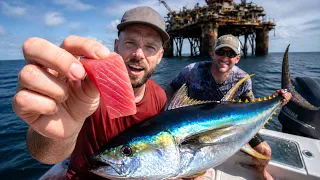 Catching MONSTER Tuna in Louisiana (182lbs)