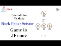 Rock Paper Scissor Java game tutorial