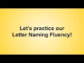 Letter Naming Fluency Practice