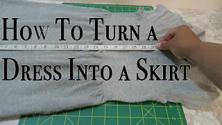 how to turn a dress into a skirt dress to skirt diy