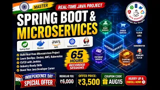 Master Spring Boot Microservices with Real-Time Java Project Docker AWS Kubernetes