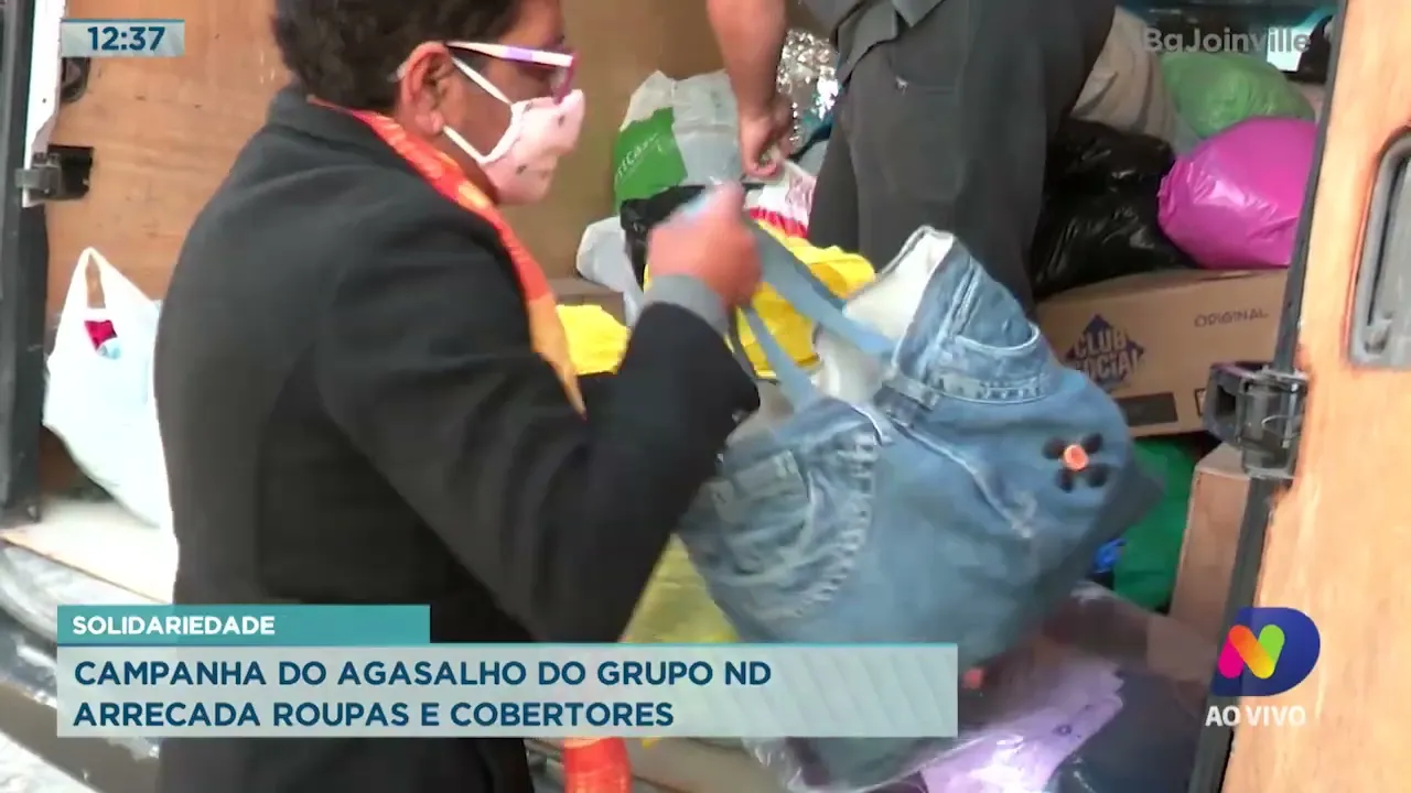 Solidariedade: Campanha do Agasalho do Grupo ND arrecada roupas e cobertores em diversos pontos