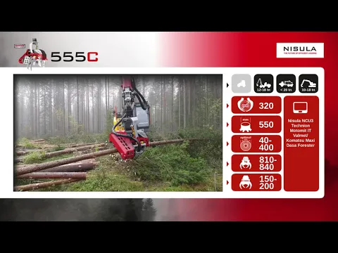 Video brochure of Nisula 555C harvester head