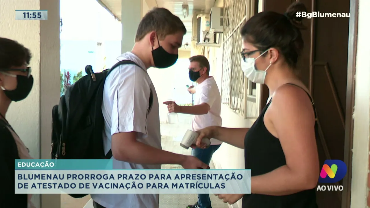 Blumenau prorroga prazo para apresentação de atestado de vacinação para matrículas