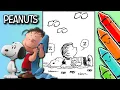 Snoopy and Linus Coloring Pages The Ultimate Snoopy Coloring Page