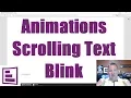 PowerApps Animation Flashing Text and Scrolling
