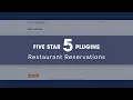 Five Star Restaurant Reservations WordPress Plugin