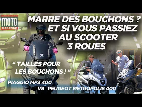 Download MP3 Match SCOOTER de la rentrée Peugeot Metropolis 400 VS Piaggio MP3 400 - comparatif Moto Magazine