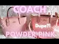 My Coach Powder Pink City Mini Tote Experience Dupe Comparison
