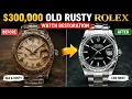 300 000 Old Rusty Rolex Watch Restoration Incredible Before After Transformation