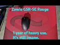 Zowie G-SR-SE ROUGE after 1 year of heavy use