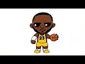How to draw Lebron James