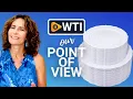 U-QE 100 Pieces White Plastic Plates Our Point Of View