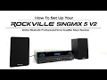 How To Set Up Rockville SINGMIX 5 V2 2000w Bluetooth Home Amplifier Mixer Receiver