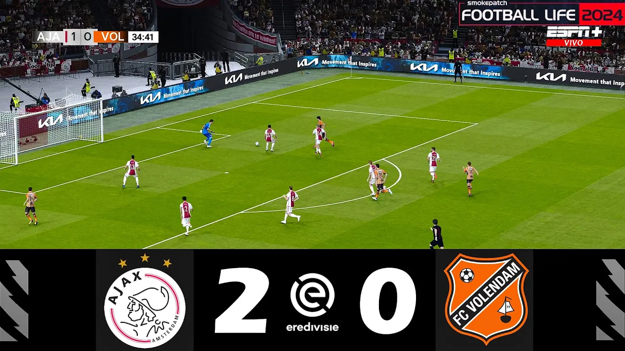 AFC Ajax vs. FC Volendam [2-0] | Eredivisie 2023/24 ...