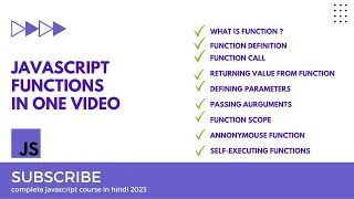 All about Javascript functions in