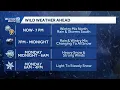 Evening forecast Heavy snow and strong winds expected overnight