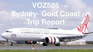 Virgin Australia Trip Report Sydney - Gold Coast VA505