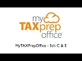 MyTAXPrepOffice - Schedule C and Schedule E