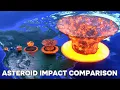 Asteroid impact Comparison On Earth