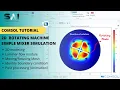 COMSOL Tutorial 13 2D Rotating machinery simulation Simple mixer numerical modeling using COMSOL