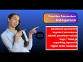 Python Tutorial Function Parameters and Arguments Function Parameters Arguments