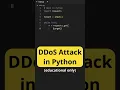 DDoS Attack in Python educational purposes only