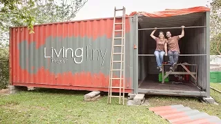 Building a Shipping Container Wall – Tiny Shipping Container House – Ep. 004 – Living Tiny Project