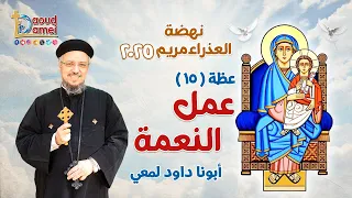 عمل النعمة The Work Of Grace عظة 15 نهضة العذراء مريم 2025 أبونا داود لمعي 
