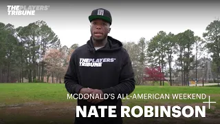 Nate Robinson checks out the future of dunking at McDonald s All-American Weekend