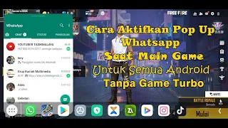Download Cara Pop Up Wa Saat Main Game Di Semua HP Android Tanpa Game Turbo MP3