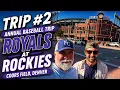 Coors Field Baseball Trip Royals vs Rockies Colorado White Water Rafting MLB Stadium Chasing