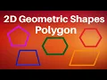 2D Geometric Shapes Polygon Mathematics Pentagon Hexagon Octagon Parallelogram
