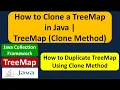 How to Clone a TreeMap in Java TreeMap Clone Method Java Collection Framework