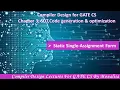 Ch 3 17 Static Single-Assignment Form Compiler Design lecture for GATE CSE