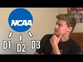NCAA D1 D2 and D3 Explained Full Comparison Price Size Scholarships Etc