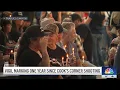 Vigil held for victims on anniversary of Cook s Corner shooting